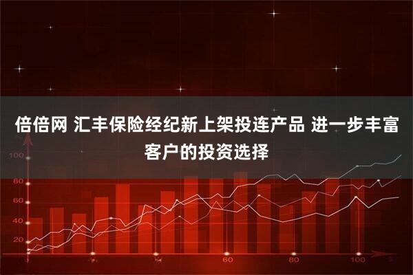 倍倍网 汇丰保险经纪新上架投连产品 进一步丰富客户的投资选择